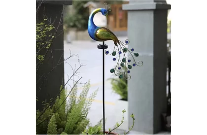 Kerti napenergia lámpa – Páva