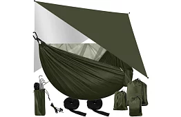 Turista függőágy szúnyoghálóval két személy számára – teherbírás 250 kg