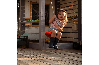 Gyermek függő hinta kötélen – műanyag korong