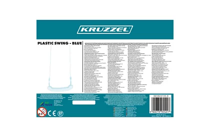 Gyermek függő hinta köteleken – műanyag – kék