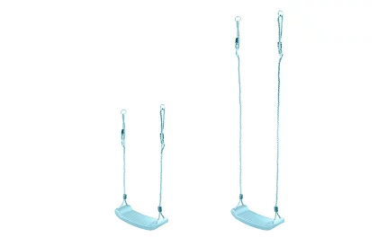Gyermek függő hinta köteleken – műanyag – kék