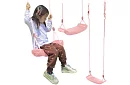 Gyermek függő hinta köteleken – műanyag – rózsaszín