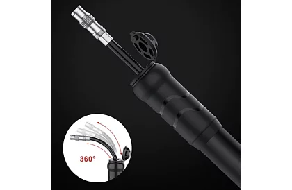 Kézi alumínium kerékpumpa + tartó