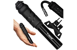 Kézi alumínium kerékpumpa + tartó