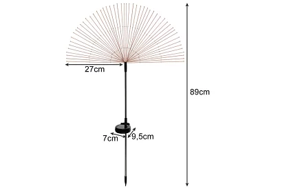Napfény kertvilágító lámpák 2 darab – pitypang