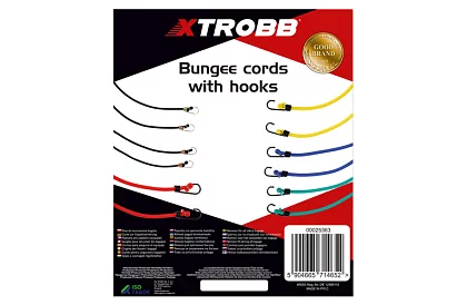 Rögzítő hevederek kampókkal – 12 db a készletben