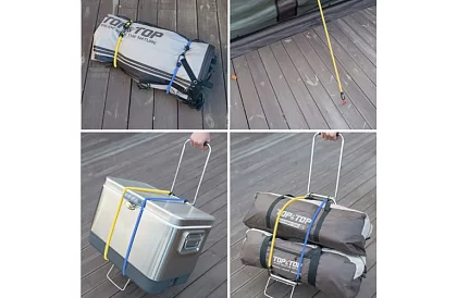 Rögzítő hevederek kampókkal – 12 db a készletben