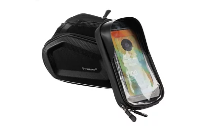 Vízálló kerékpáros táska mobiltelefon tartóval