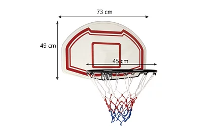 Kosárlabda gyűrű táblával – ajtóra is akasztható
