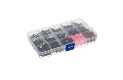 Szemek és orrok plüssállatokhoz – 560 darabos készlet + tok