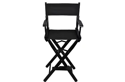 Professzionális fa kozmetikai szék - fekete