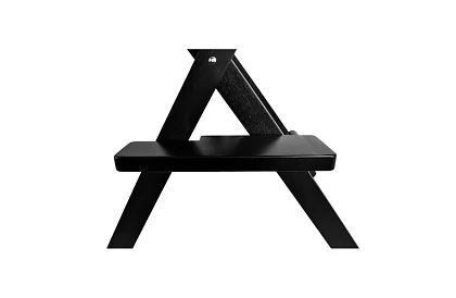 Professzionális fa kozmetikai szék - fekete