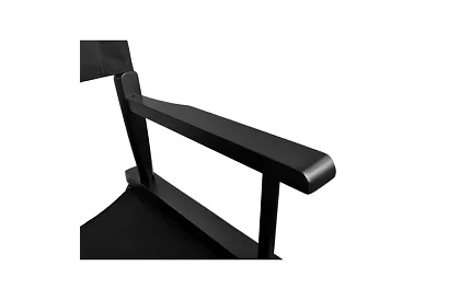 Professzionális fa kozmetikai szék - fekete