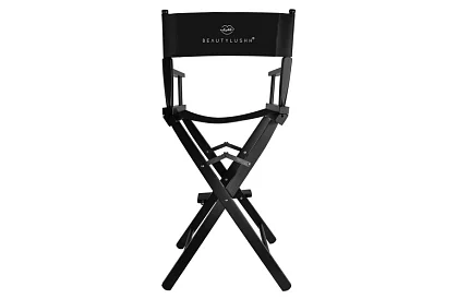 Professzionális fa kozmetikai szék - fekete