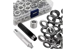 Szett 100 db szem a ponyvákhoz szegecselővel és lyukasztóval