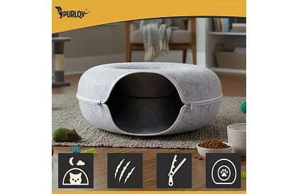 Macskás antistressz fekhely – alagút