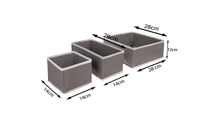 Szekrénybe való szervező - 6 darabos készlet