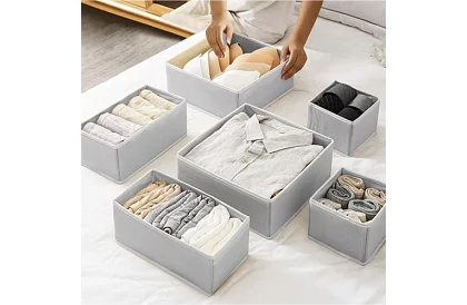 Szekrénybe való szervező - 6 darabos készlet