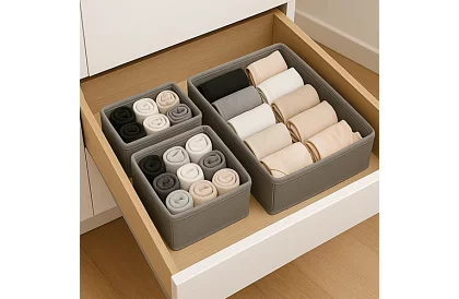 Szekrénybe való szervező - 6 darabos készlet