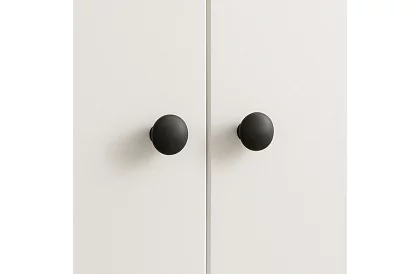 Bútorfogantyúk – fekete gombok - 10 darab