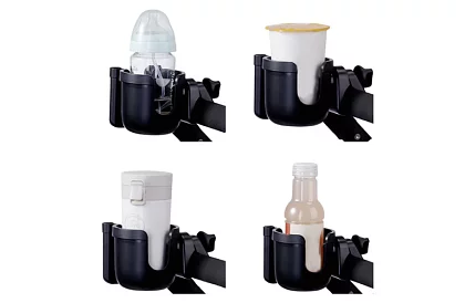 Italtartó és telefon a babakocsi fogantyújára