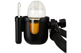 Italtartó és telefon a babakocsi fogantyújára