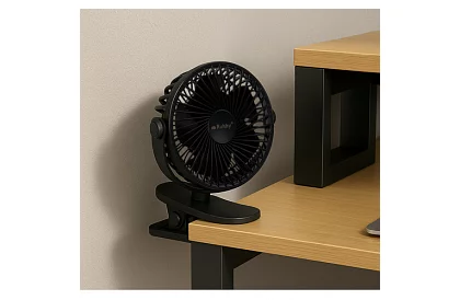 Vezet nélküli ventilátor klipszel – tölthető USB-C 1200 mAh
