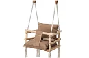 Gyermek függő hinta – bézs bársony