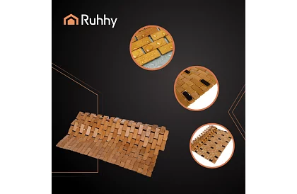 Bambusz fürdőszobai szőnyeg – 80×50 cm