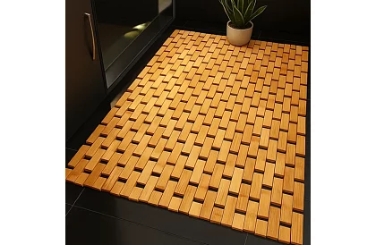 Bambusz fürdőszobai szőnyeg – 80×50 cm