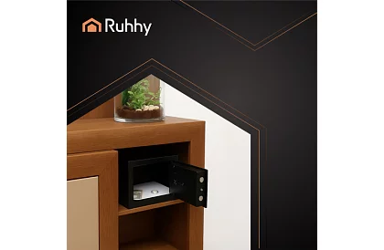 Kombinált széf kódzárral és kulccsal