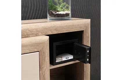 Kombinált széf kódzárral és kulccsal