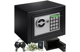 Kombinált széf kódzárral és kulccsal