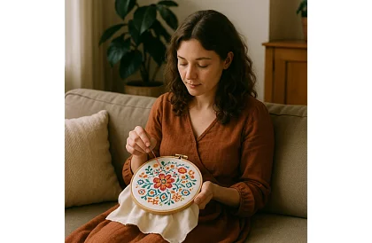 Színes hímzőcérnák – nagy készlet 150 db