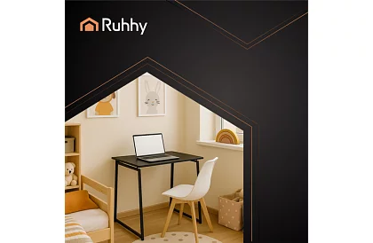 Összecsukható fekete asztal – 80 x 75 x 40 cm