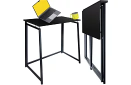 Összecsukható fekete asztal – 80 x 75 x 40 cm