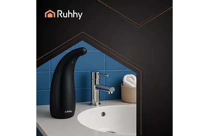 Beérintés nélküli szappanadagoló – fekete