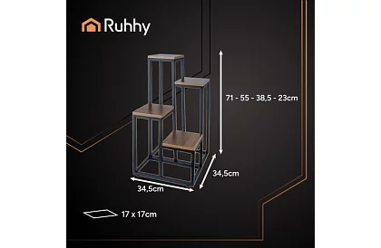 Virágállvány 69 cm – 4 szint