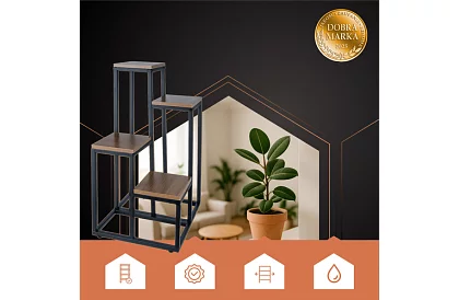 Virágállvány 69 cm – 4 szint