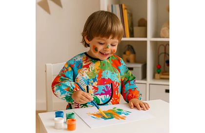 Gyermek festőköpeny 1–3 éves gyermekek számára