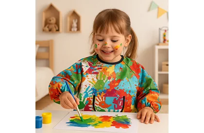 Gyermek festőköpeny 1–3 éves gyermekek számára