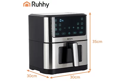 Hőlégkeveréses, tapadásmentes fritőz – 8 literes űrtartalom