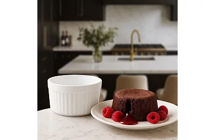 Zsámozható porcelán ramekin tálak – 6 darab a készletben