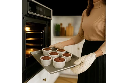 Zsámozható porcelán ramekin tálak – 6 darab a készletben