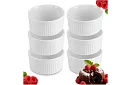 Zsámozható porcelán ramekin tálak – 6 darab a készletben