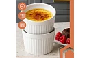 Zsámozható porcelán ramekin tálak – 6 darab a készletben