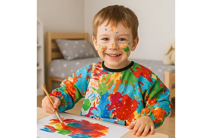 Gyermek festőköpeny 4–6 éves gyermekek számára