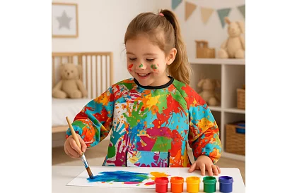 Gyermek festőköpeny 4–6 éves gyermekek számára
