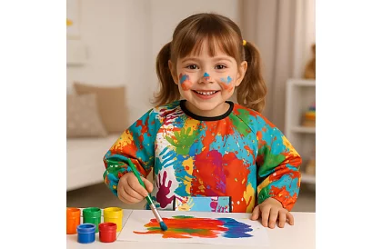 Gyermek festőköpeny 4–6 éves gyermekek számára