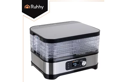 Élelmiszer-, gomba- és gyümölcsszárító 10 l – 5 szint + tartozékok